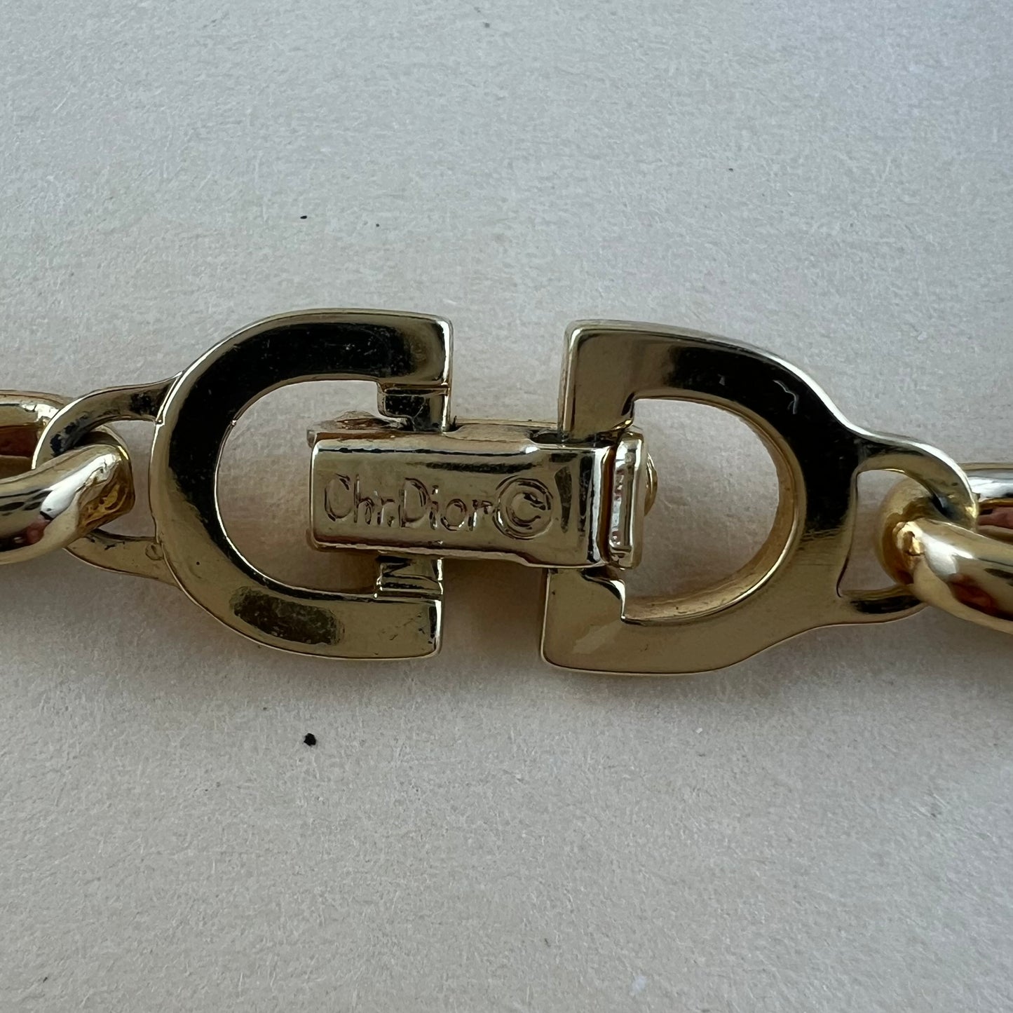 Vintage Christian Dior Set mit Kette, Armband und Clips doppelseitig