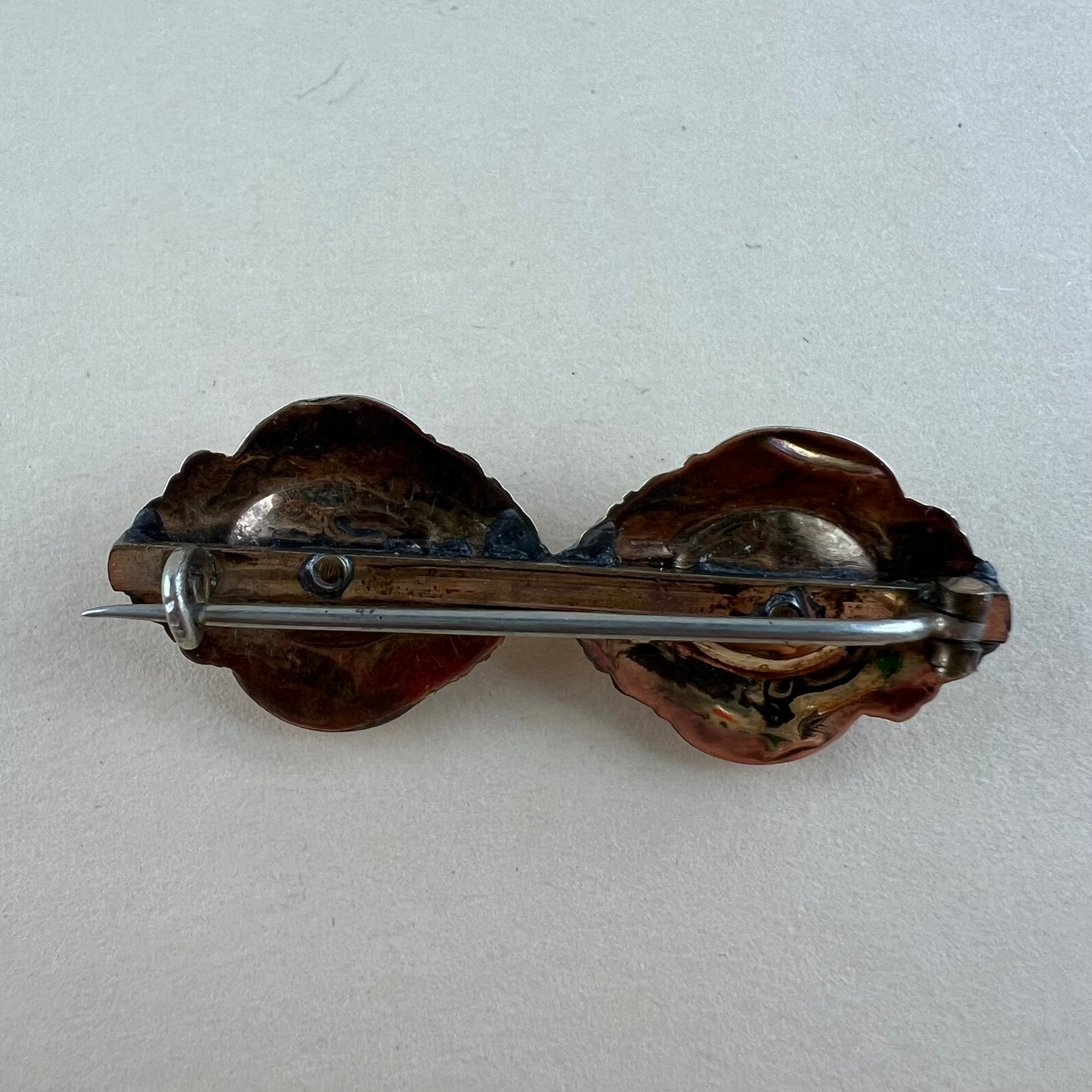 Antike Schaumgold Brosche