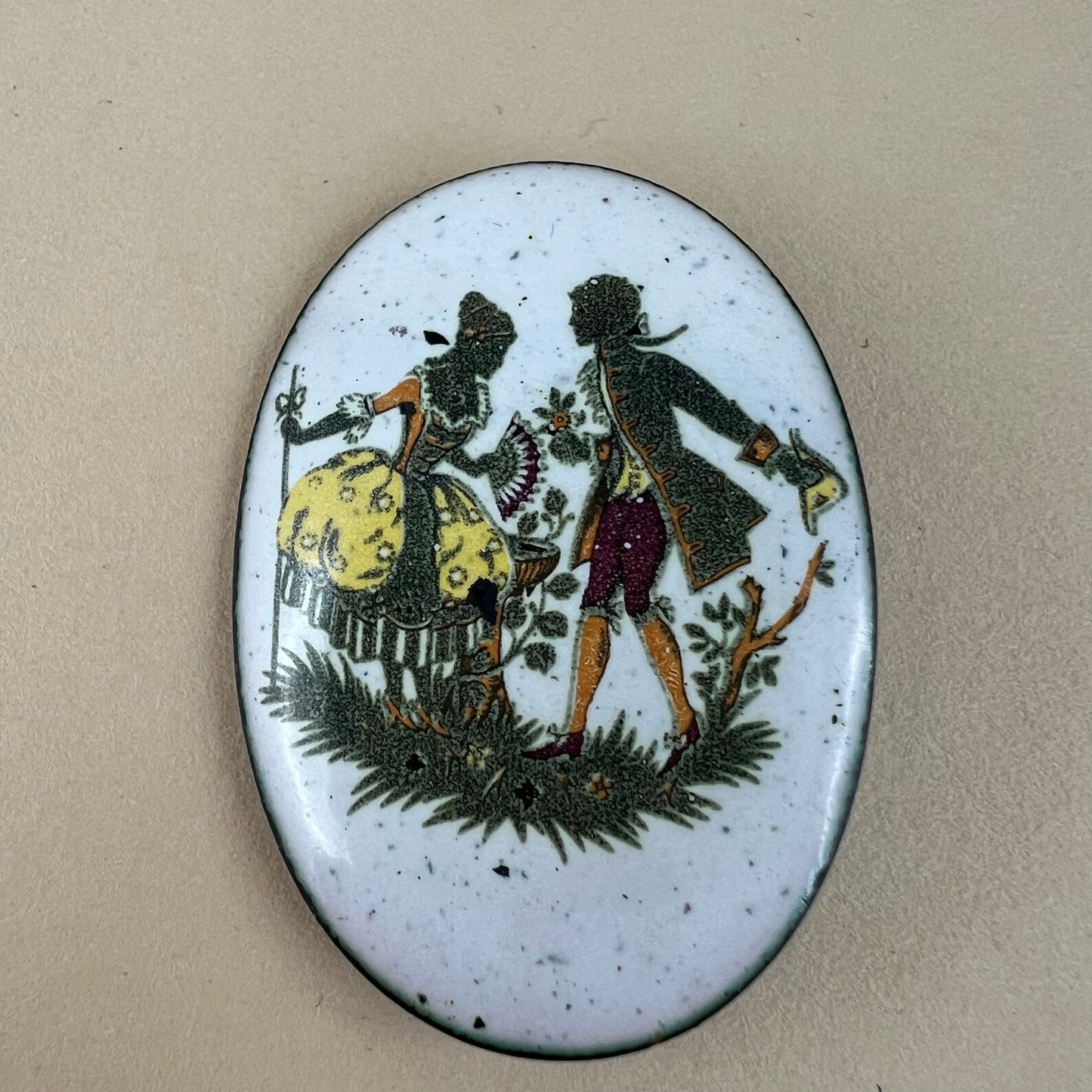 Brosche Emaille Vintage