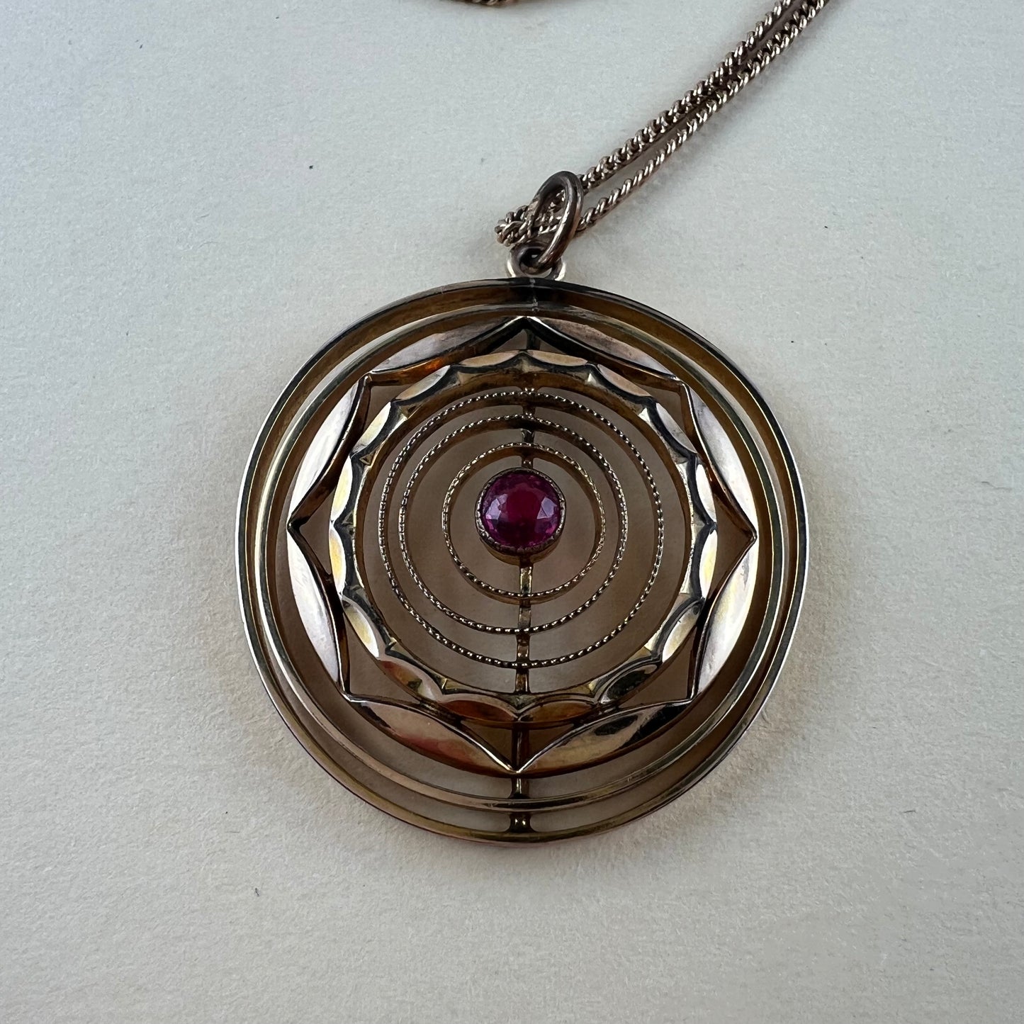 Vintage Kette mit Anhänger Double
