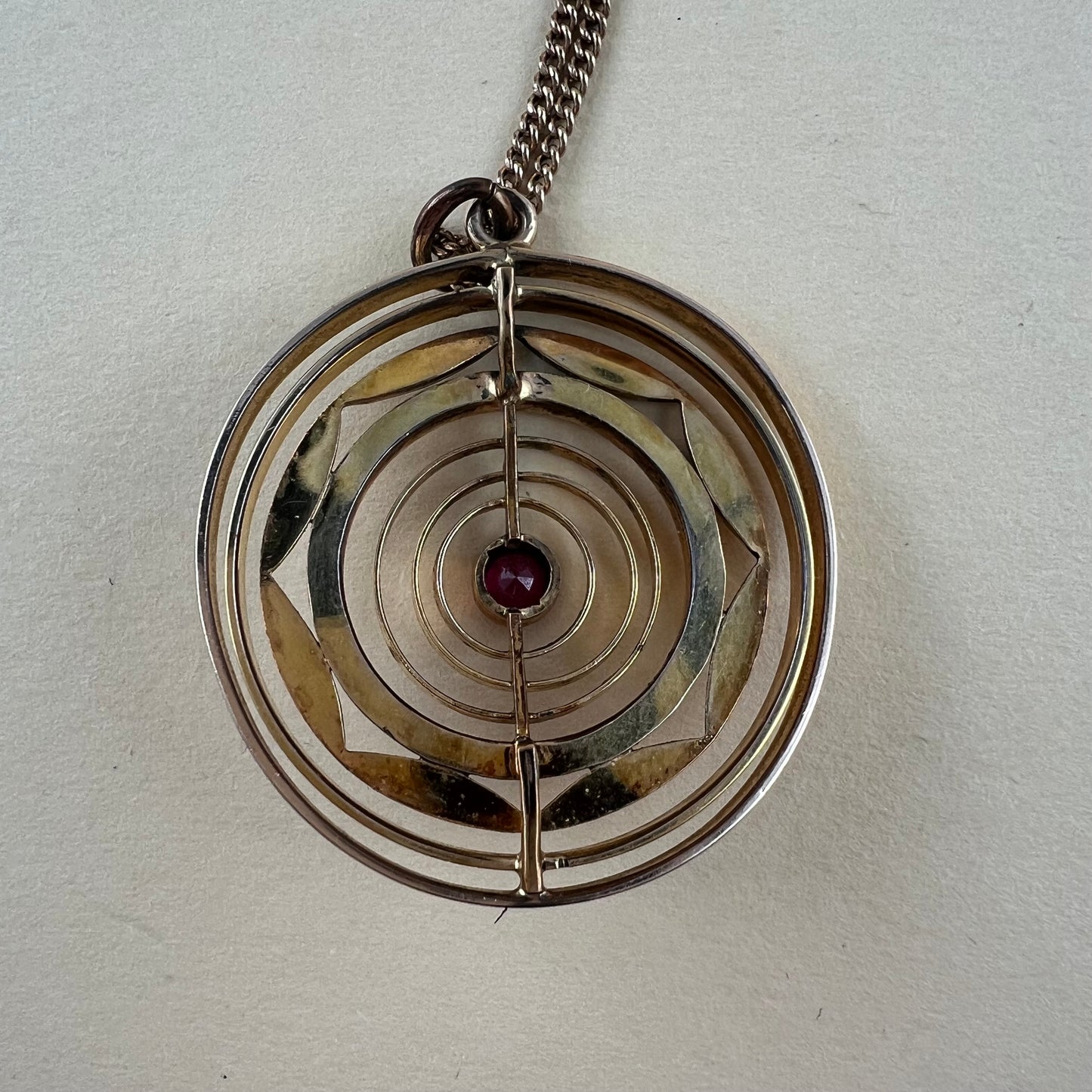Vintage Kette mit Anhänger Double