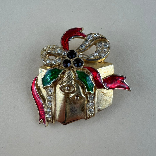 Weihnachtsbrosche Vintage