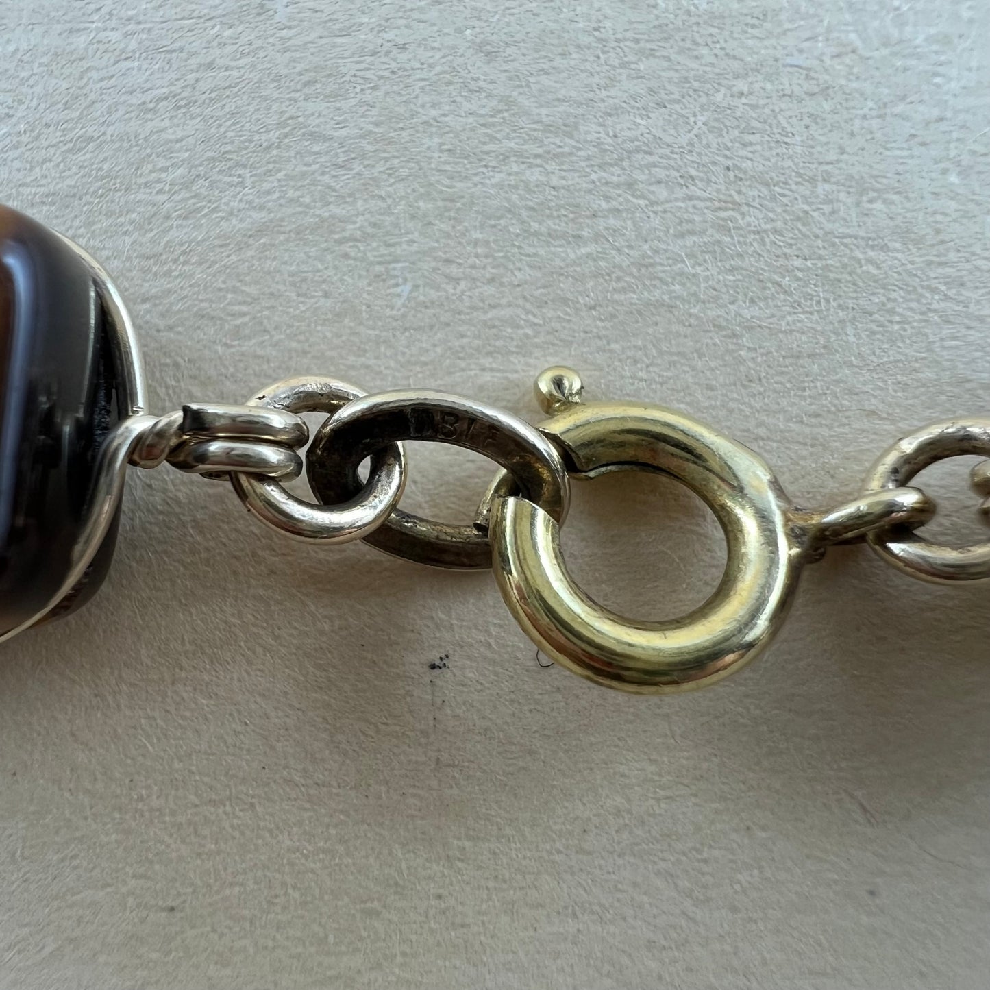 Vintage Tigeraugen Kette Double