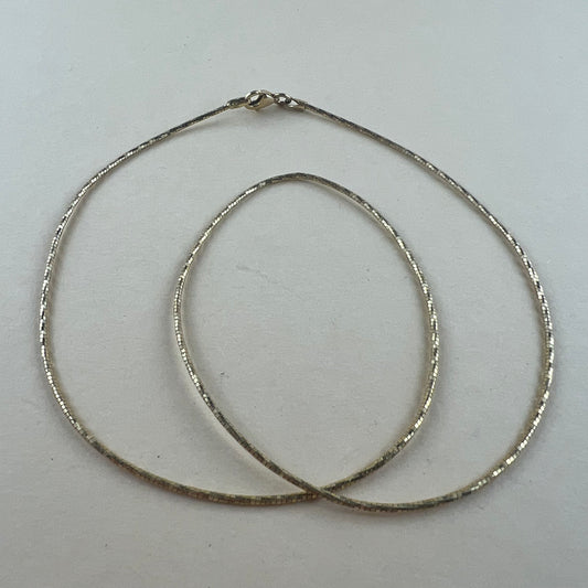 925 SIlber Kette vergoldet