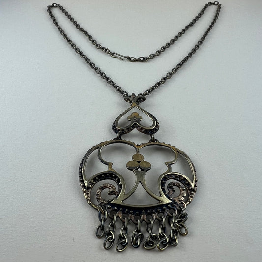 Anhänger mit Kette Finnische Bronze Jorma Valo