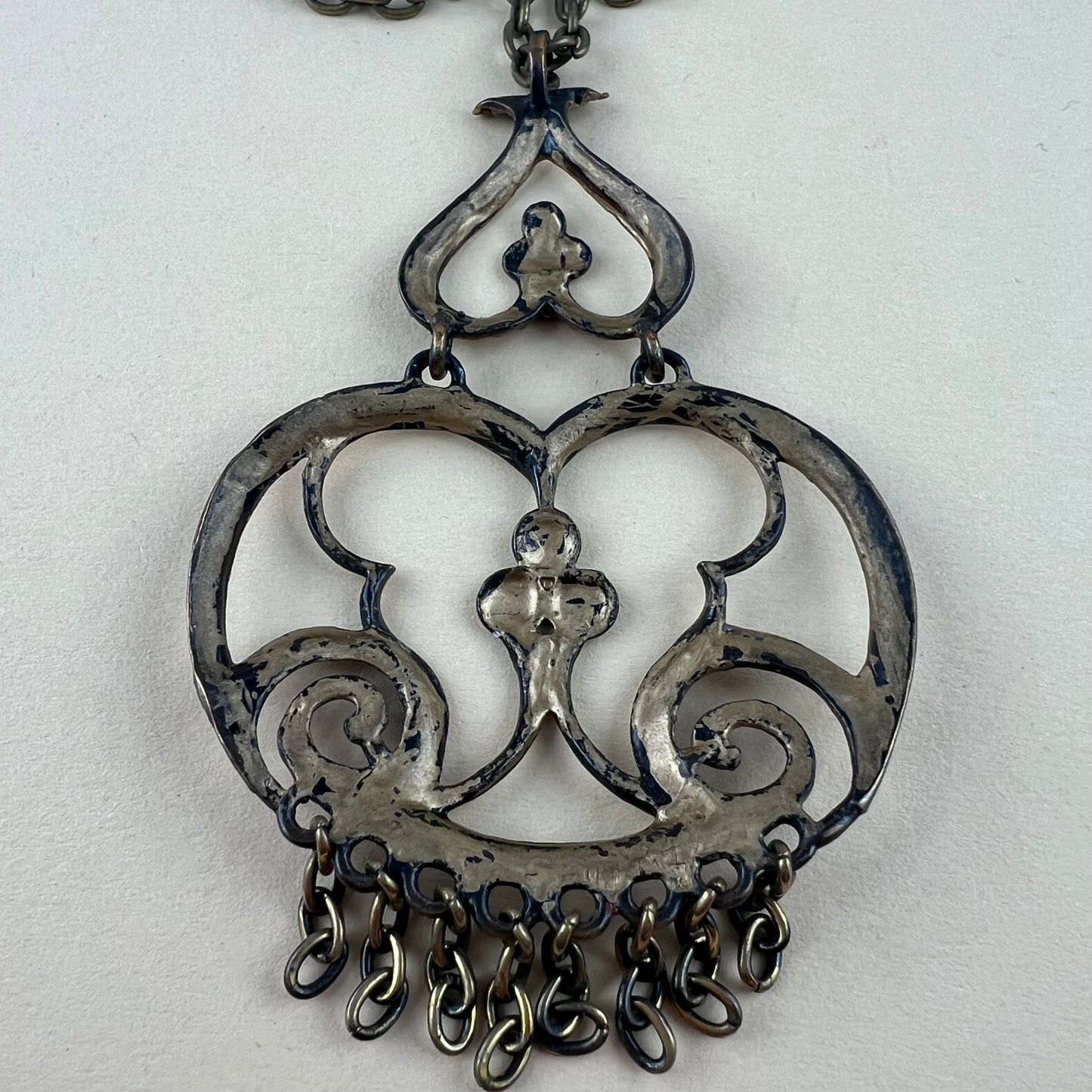 Anhänger mit Kette Finnische Bronze Jorma Valo