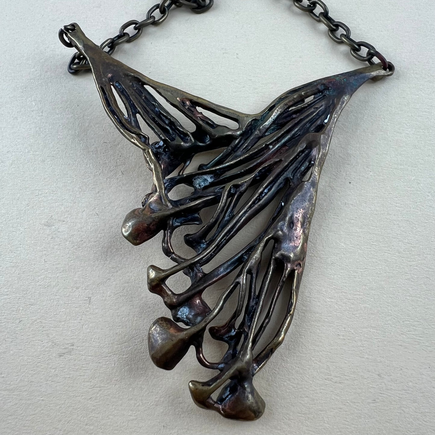 Finnische Bronze Anhänger mit Kette