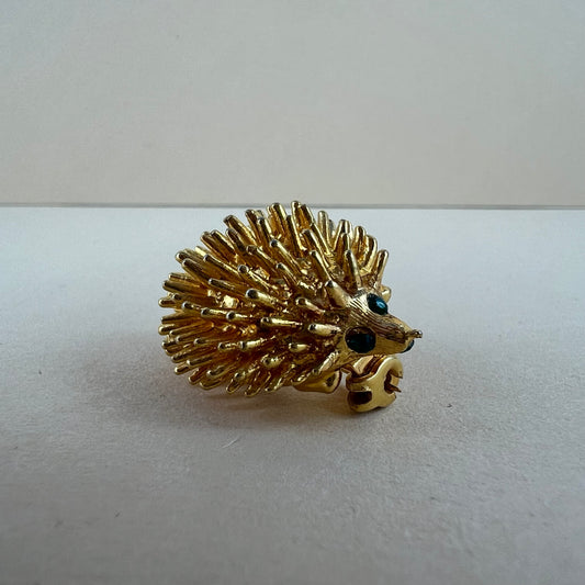 Vintage Brosche Igel