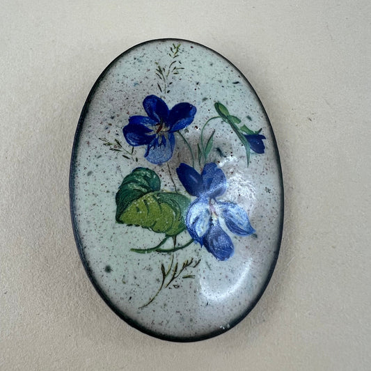 Vintage Brosche Emaille