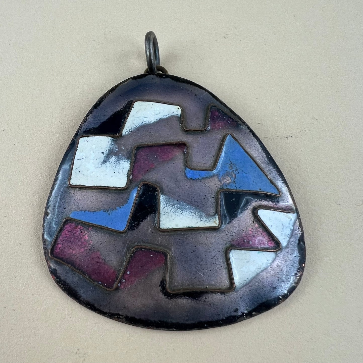 Anhänger Emaille Vintage
