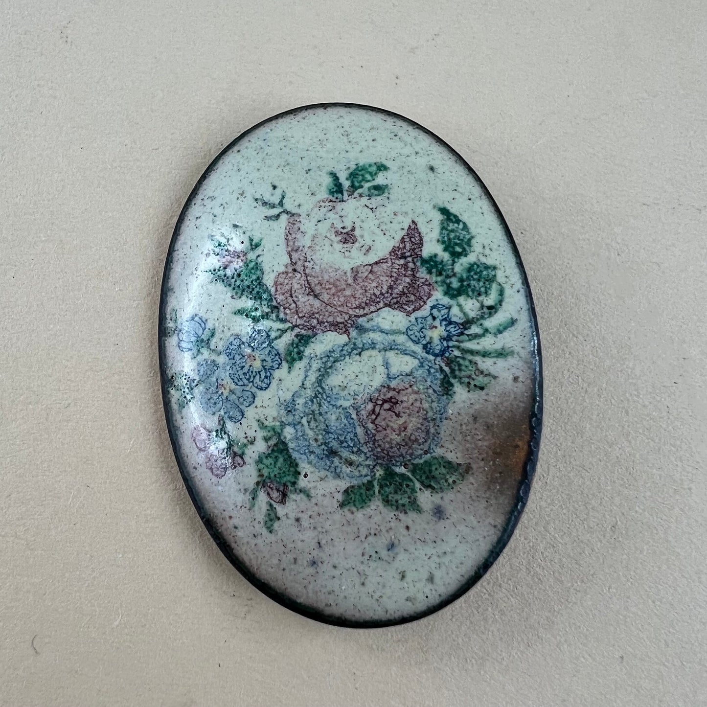 Brosche Emaille Vintage